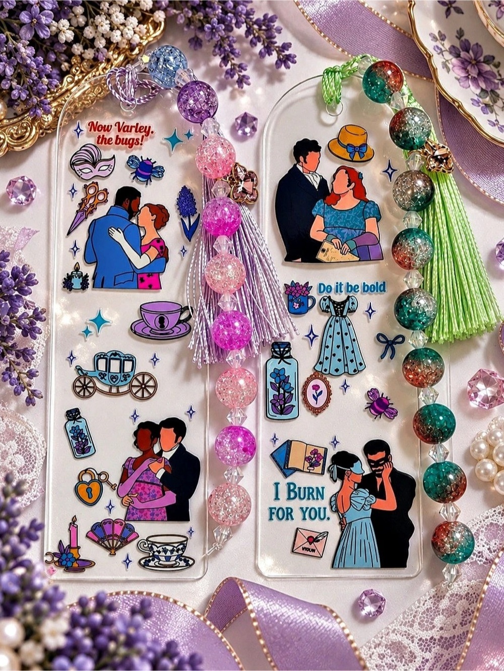 Royal tv show fandom vibes handcrafted bookmarks-pick one